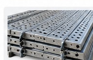 Metal scaffolding platform jali sections
