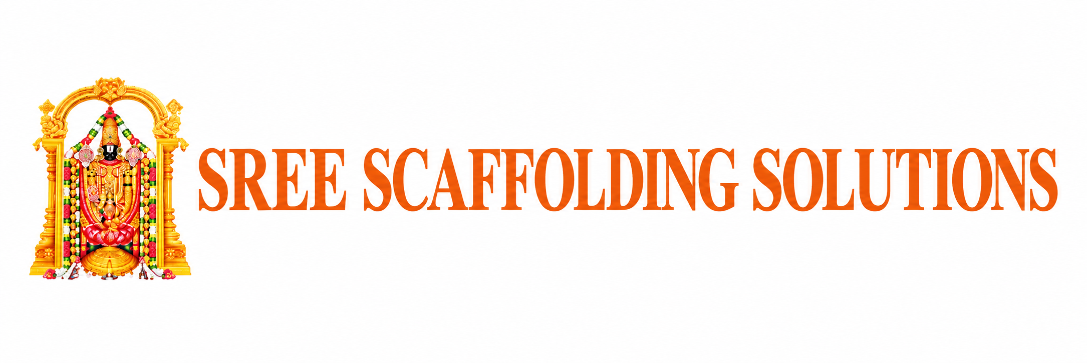 Sree Scaffolding Solutions logo with Lord Venkateswara Swamy